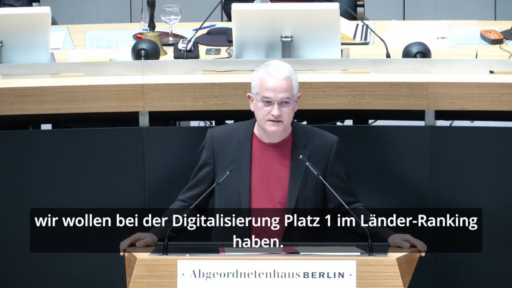 Jan Lehmann bei seiner Rede zur möglichen Einführung eines Digitalgesetzes