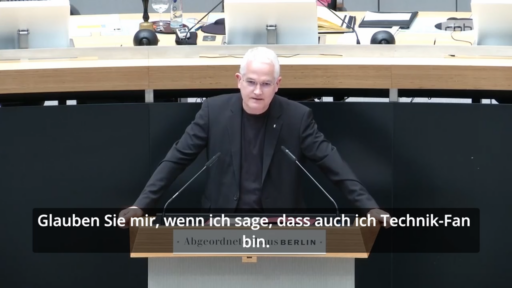 Jan Lehmann bei seiner Rede zum KI-Governance-Antrag im Abgeordnetenhaus von Berlin