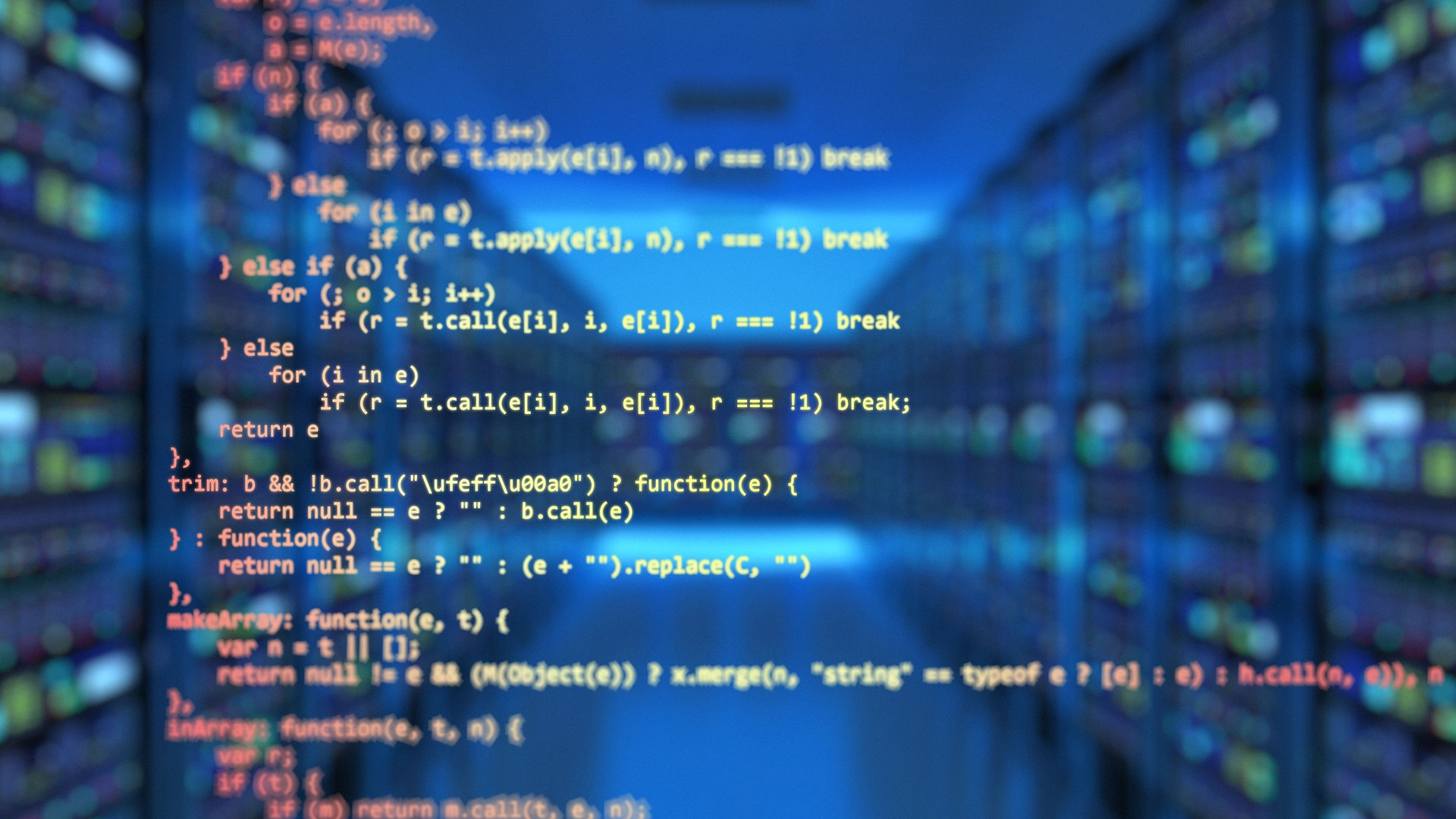 Pseudo-Quellcode als Symbol für Open Source