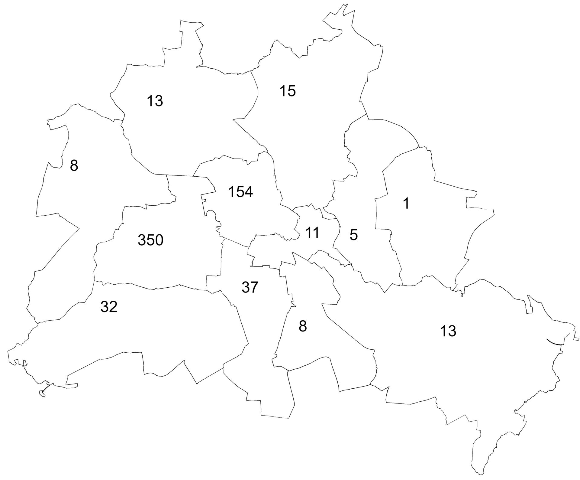 Karte über die Notarversorgung in Berlin